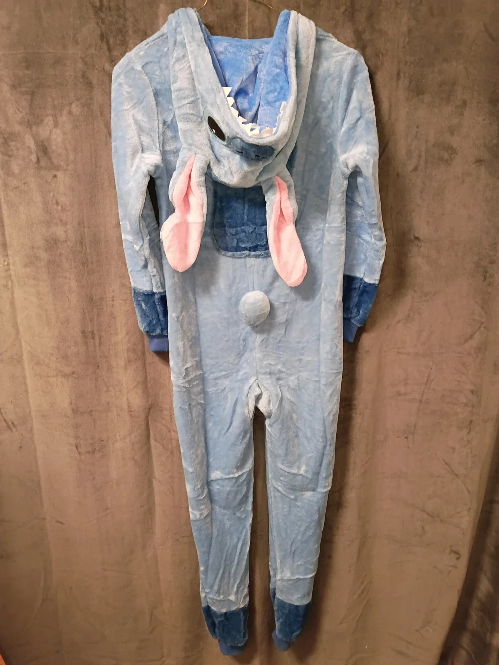 Stitch Character Hooded Kids Onesie Size 9-10 Years NWOT P2P 15 In
